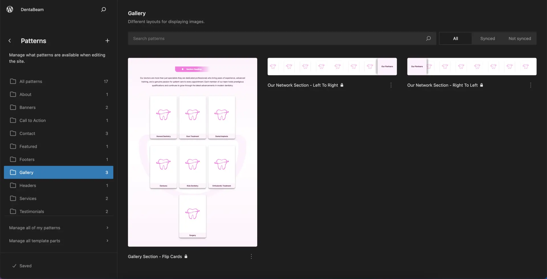 Gallery Patterns