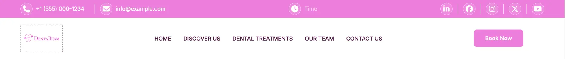 Header Template Part Screen